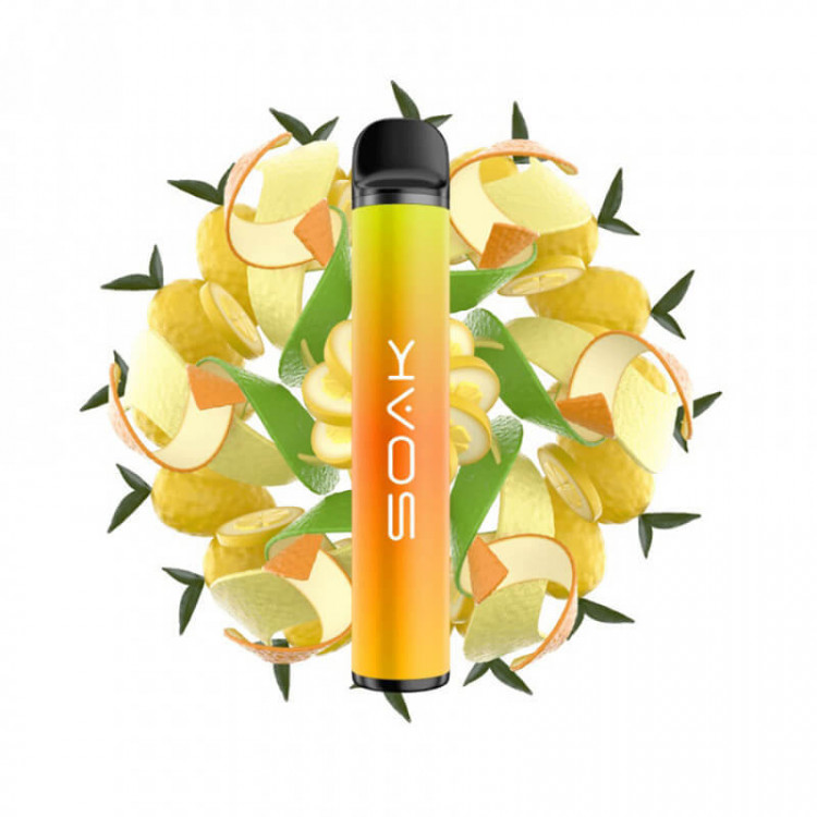 Одноразовая электронная сигарета SOAK X - Citron (Цитрус)