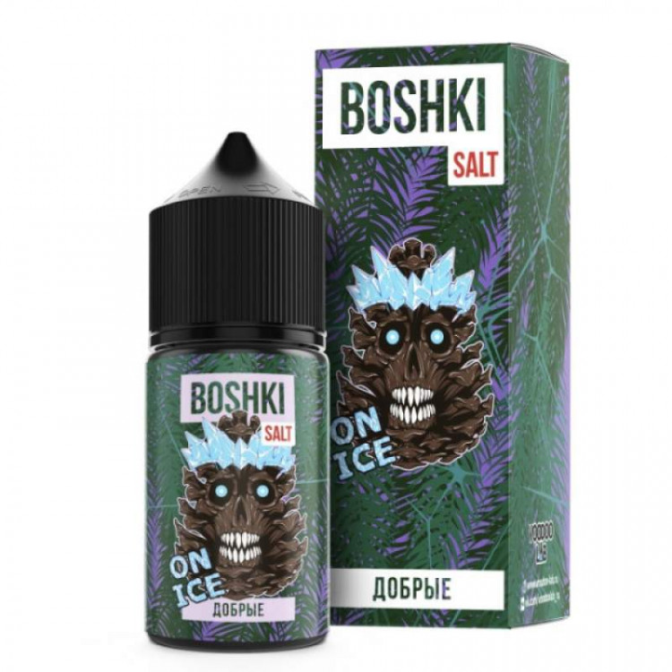 Жидкость BOSHKI SALT STRONG - Добрые ON ICE (Хвойный щербет, Лесные ягоды, Холод) 30 мл