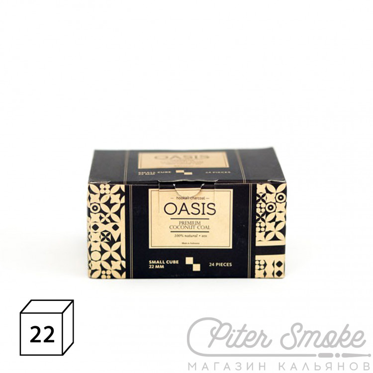 Уголь для кальяна Oasis 24 шт (22 мм)
