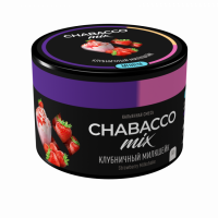 Бестабачная смесь Chabacco Mix Medium - Strawberry Milkshake (Клубничный милкшейк) 50 гр