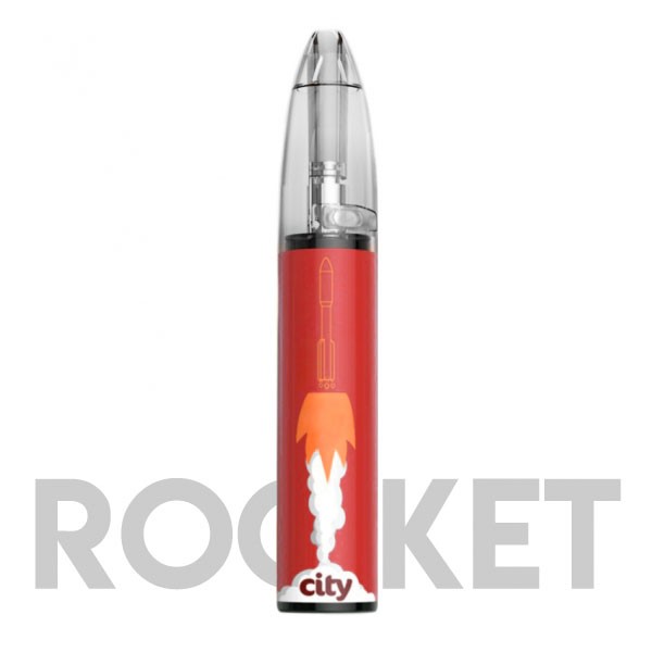 Одноразовая электронная сигарета City Rocket - Салют (Банан, Клубника)