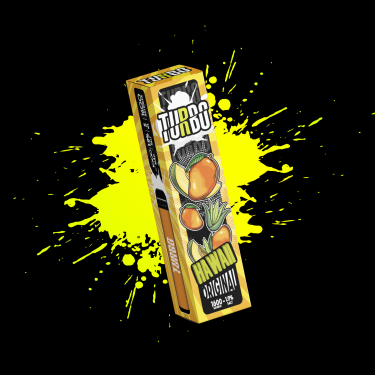 Одноразовая электронная сигарета Turbo - Hawaii (Манго, Дыня, Алоэ)