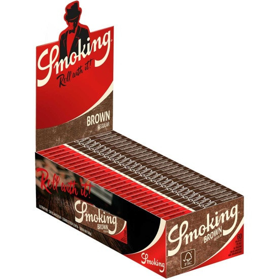 Бумага для самокруток Smoking King Size Brown 70 мм 33л