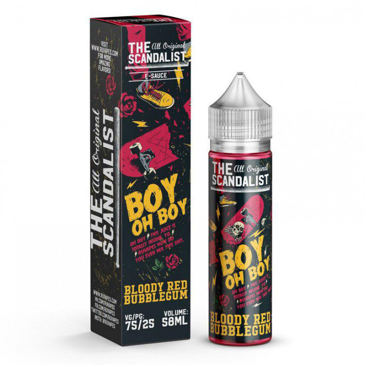 Жидкость The Scandalist 3 Classic Boy Oh Boy (Жвачка, Клубника, Малина) 60 мл (3мг)