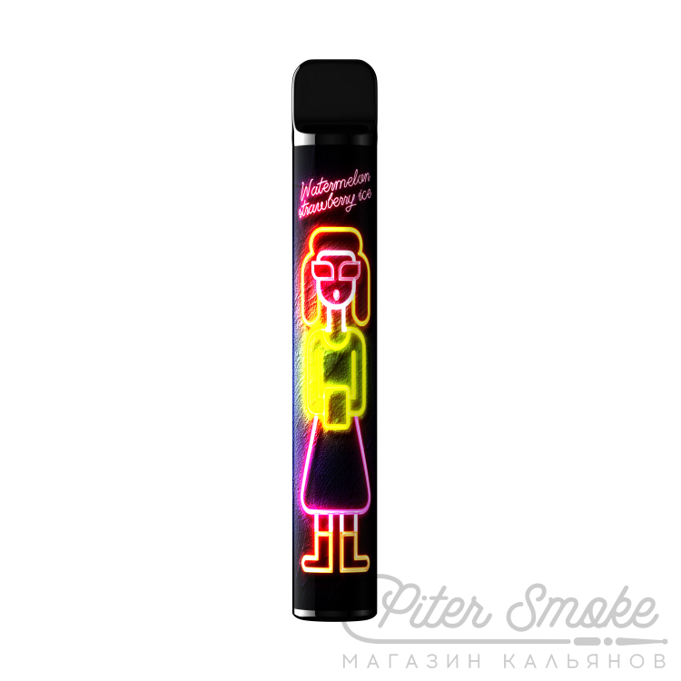 Одноразовая электронная сигарета Crash 1700 - Watermelon Strawberry Ice (Арбуз, Клубника, Лед)